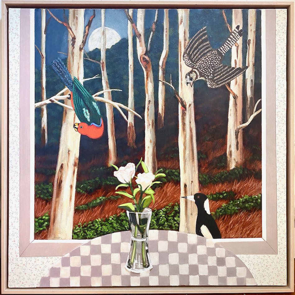 Philip Davey View From My Room oil on linen 79 x 79cm $6250 f