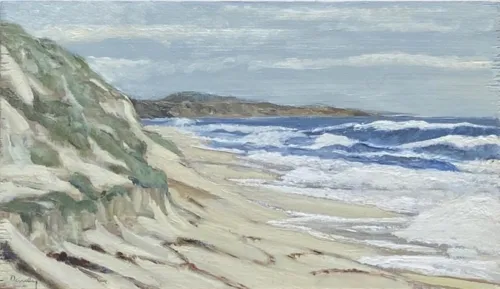 Philip Davey Portsea Back Beach Oil on panel 20x35 cm $1850