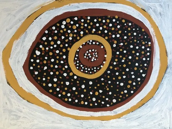 Timothy Cook: Kulama56 x 76cm, natural ochres on paper