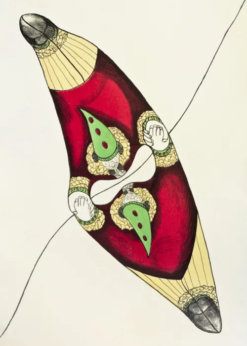 Christine Gibson Joy of Living lithograph 76 x 56cm $2,100 framed $1,650 unframed