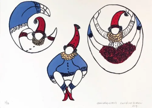 Christine Gibson Carnivale - Circus Lithograph ed12