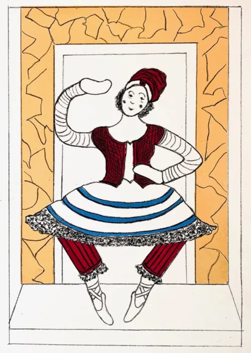 Christine Gibson Ballerina-Petrouchka Lithograph ed 12