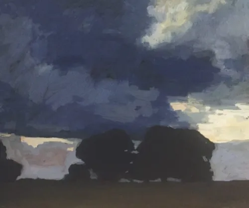 David Moore Evening Clouds Gouache on paper 30cmx38cm $1800 2