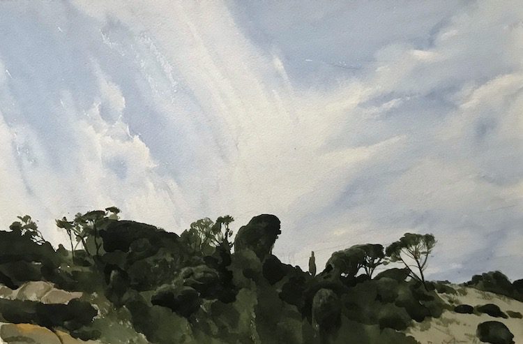 Rick Amor Skyline Erith Is Bass Strait 38x56