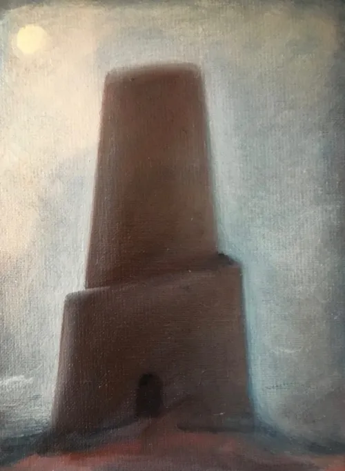 Leigh Hobbs Winter Tower Oil on board 15x20cm $790