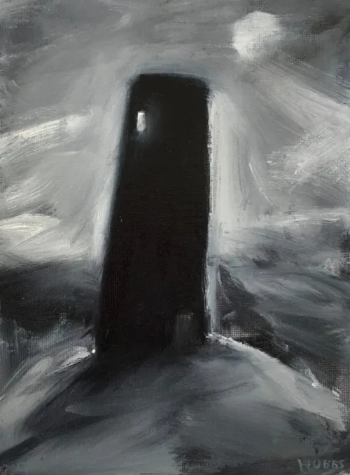 Leigh Hobbs Dark Tower Oil on board 15x20cm $790