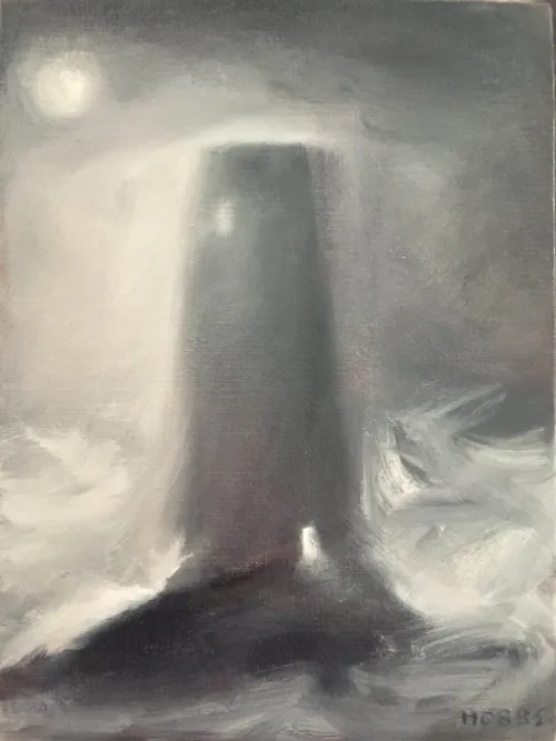 Leigh Hobbs Stormy Tower Oil on board 15x20cm $790