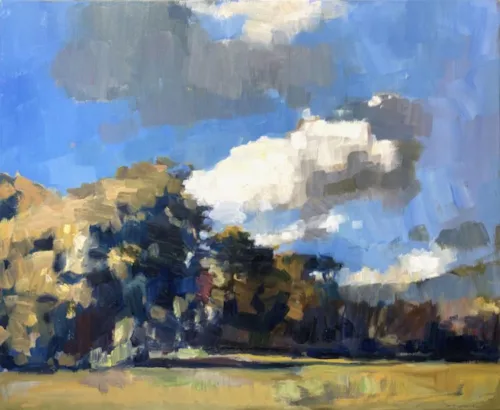 David Moore Castlemaine Landscape 71 x 86.5 $5500 oil on linen