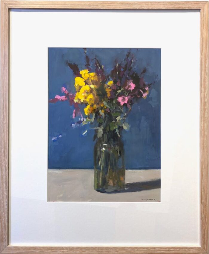 David Moore Fresh Flowers 37.5 x 27cm $1800 gouache