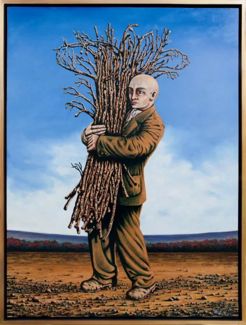Antonio Balletta The gatherer- Oil on canvas - 92x122cm -
