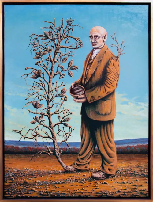 Antonio Balletta Apparitions of the traveller - Oil on canvas - 92x122cm-