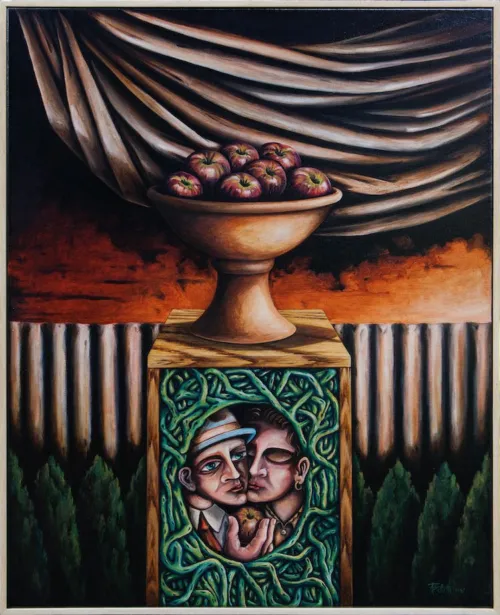 Antonio Balletta The offering - Oil on canvas - 63x78cm -