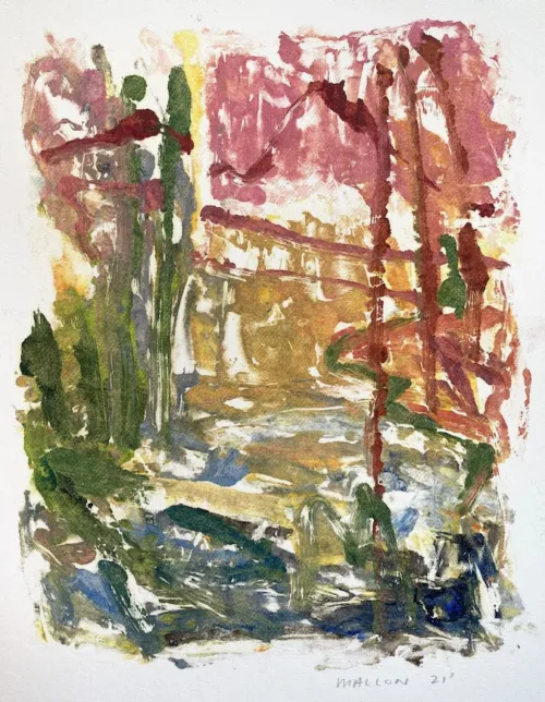 Brett Mallon Coastal Rain Size- 8 x 12” Medium- Monotype Year- 2021Brett Mallon Slow Mover Size- 8 x 12” Medium- Monotype Year- 2021 $590