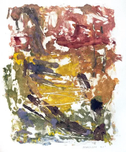 Brett Mallon Home Home Again Size- 8 x 12” Medium- Monotype Year- 2021 $590