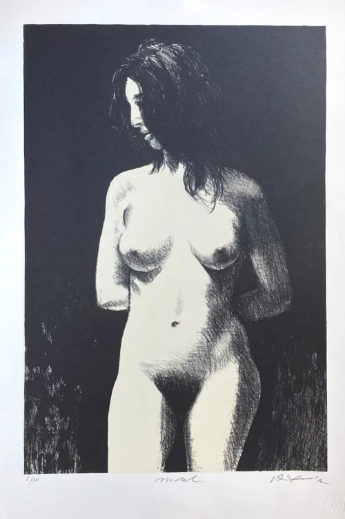 Rick Amor Model 48x32 Lithograph 6-10 $4,000