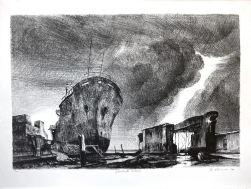 Rick Amor Desolate Place 46x69 Lithograph 10-10 $4,500