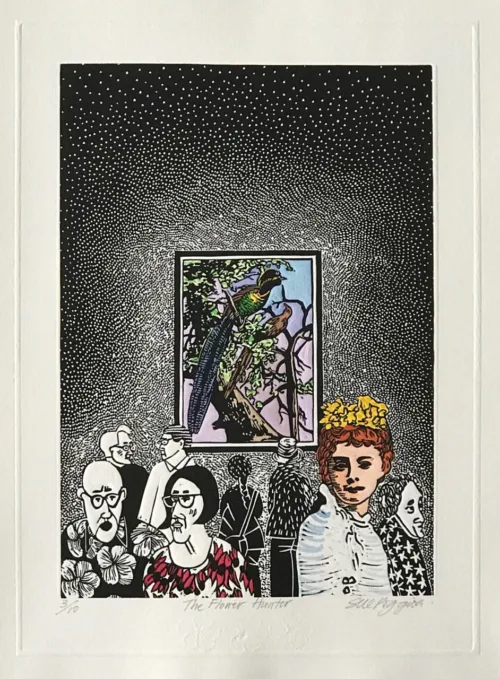 Sue Poggioli The Flower Hunter 30x28.3cm $330