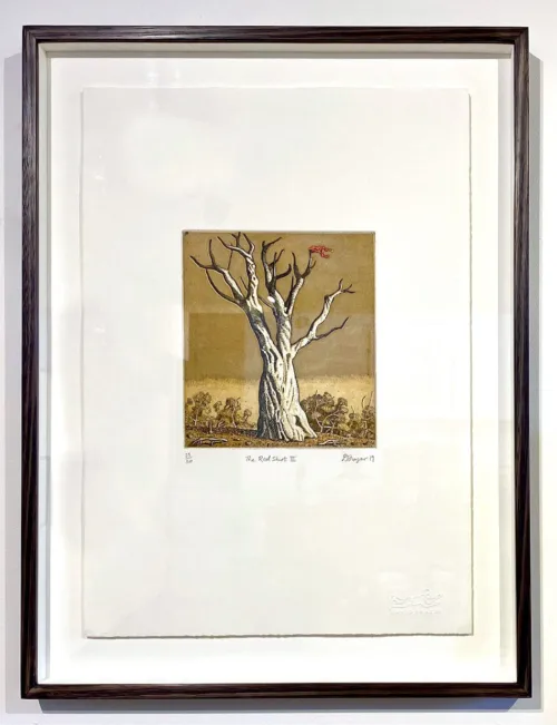 David Frazer Red Shirt III 20 x 18cm etching aquatint $500 UF $750 F