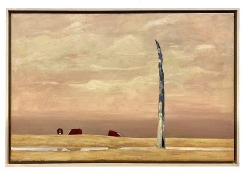 Philip Davey Cattle by he Dam Oil on linen 61x92cm $6,000 framed