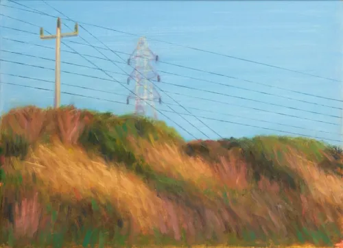 Jim Pavlidis Outside_Geelong oil on linen 41 x 56cm