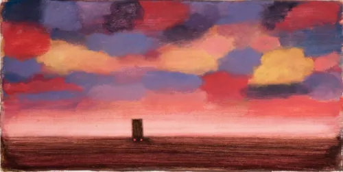 Jim Pavlidis Lone_Truck oil on linen 31x61cm