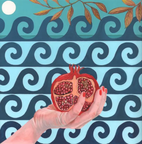 Scott_Gwen,Aphrodites fruit,gouache & pencil,2022