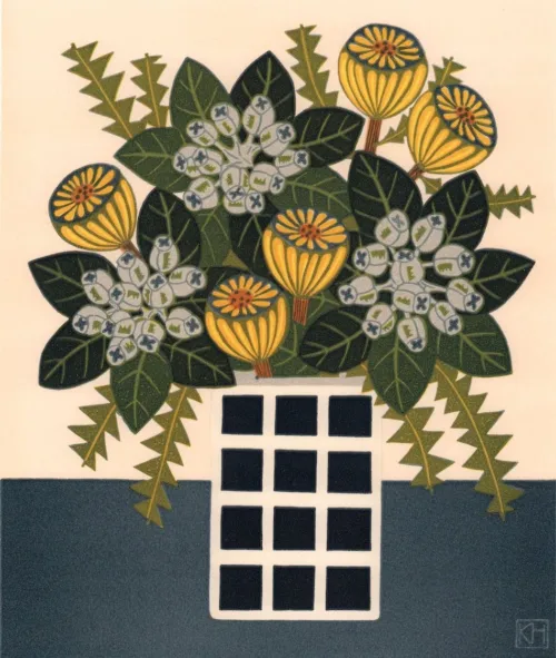 Kate Hudson Tetragona & Banksia Ed 35 $475 26 x 22cm