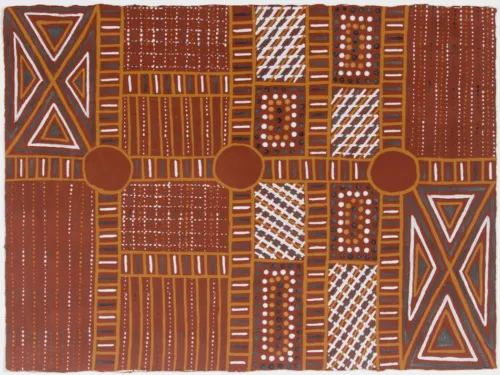 TinaPatlas Yirringarni III ochres on paper 56 x 76cm $500