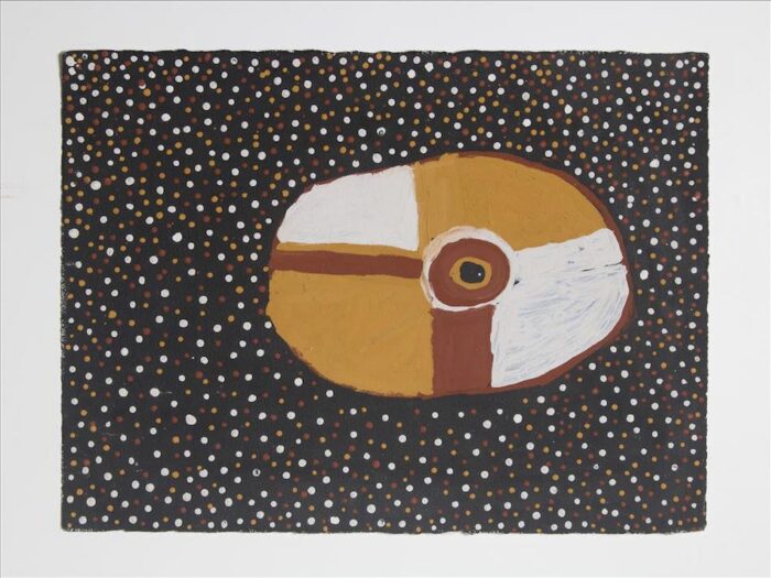 Timothy Cook Kulama (2) ochres on paper 56 x 76cm $2500