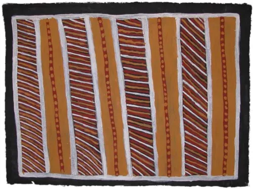 Romolo Tipiloura Jilamara ochres on paper 56 x 76cm $400