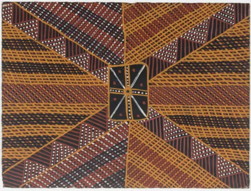 Raymond Bush Jilamara (3) ochres on paper 56 x 76cm $500