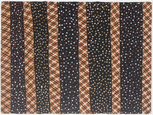 Pauletta Kerinaiua Kulama (3) ochres on paper 56 x 76cm $600