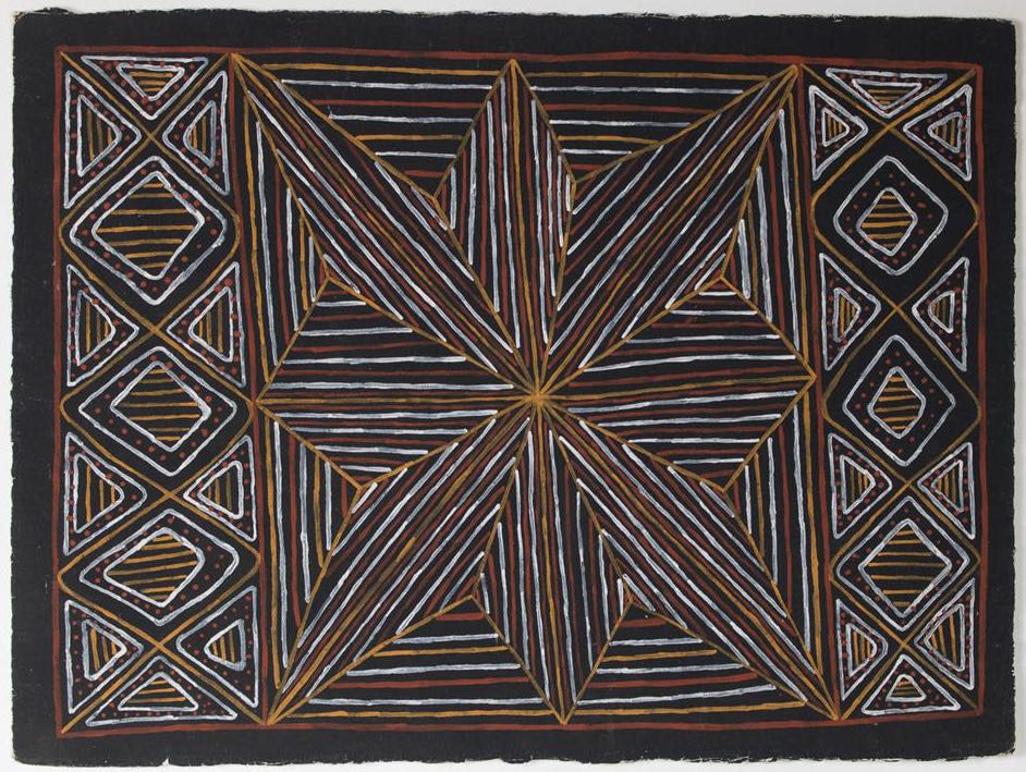 Pauletta Kerinaiua Jilamara (2) ochres on paper 56 x 76cm $600