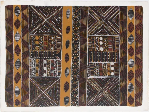 Mary Elizabeth Moreen Tunga (Bag) ochre on paper 38 x 56 cm $400