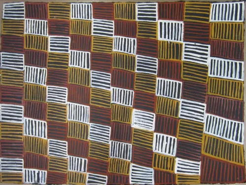 Dymphna Kerinauia Jilamara (5) ochres on paper 56 x 76cm $600
