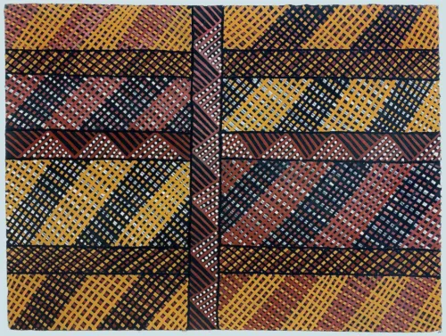 Raymond Bush Jilamara (2) ochres on paper 56 x 76cm $500 (3)