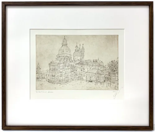 Soula Mantalvanos Grand Canal, Venice 2023 etching 20 x 30cm ed of 10 f (1)
