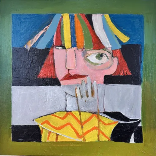 Moli Carew ‘The sum of the parts’ 40x40 cm acrylic on canvas $1,400