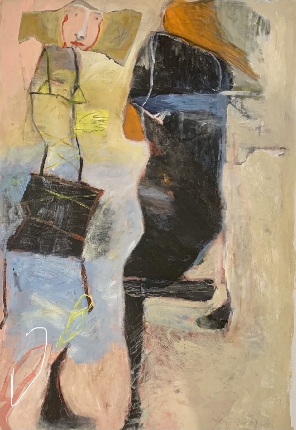 Moli Carew ‘I feel like dancing’ 84 cm x 1.2 metres approx. mixed media on canvas (Sold) $4,200
