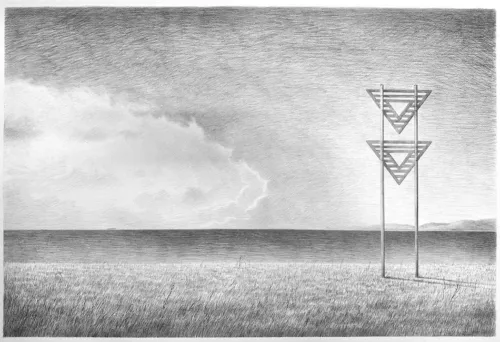 Adam Nudelman Away From the Light of the World III graphite on paper 63 x 52.5cm $1800 SOLD