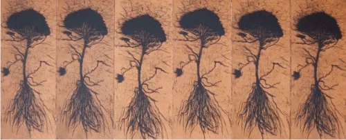 Hertha Kluge-Pott Family Document 2004 42x101 $1800