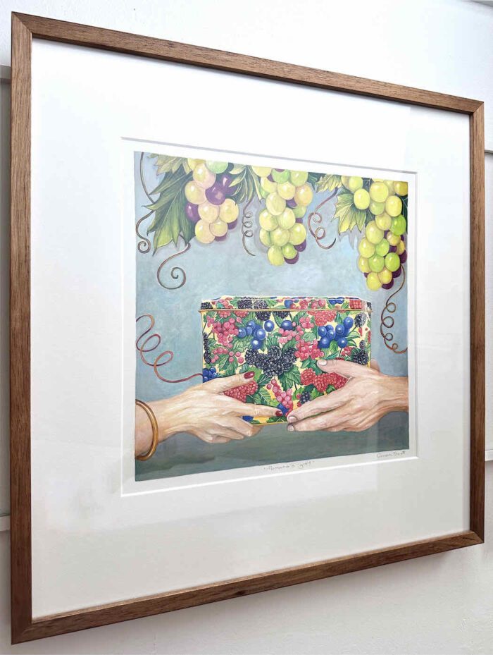 Gwen Scott Pomona's gift 2023 gouache ink & pencil 30 x 30 cm $1,300f (1)