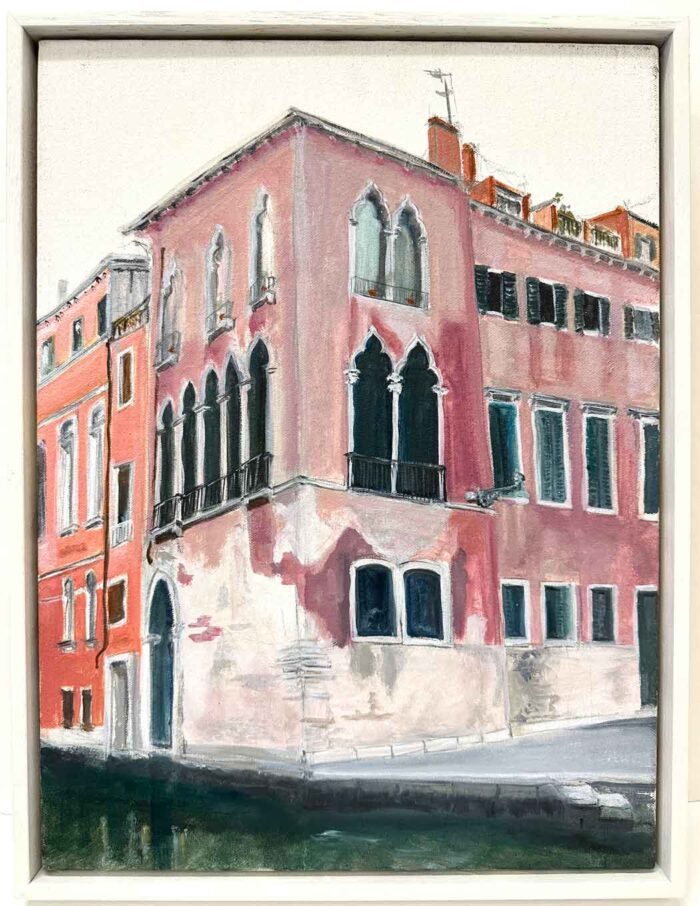 Soula Mantalvanos Piscina S Moise Venezia 2022 30 x 40 acrylic on linen $1850 f