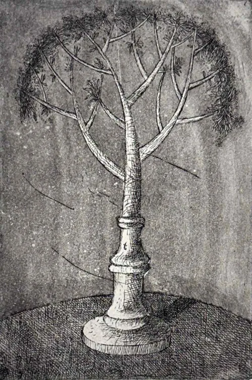 Jiri Tibor Novak Flowering Gum 2012 AP etching aquatint 15 x 10cm image