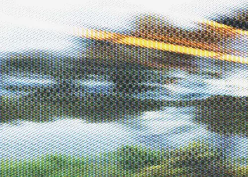 Andrew Gunnell In Passing 6 (Barwon 6.02) 2022 screen and pigment print 40x56cm