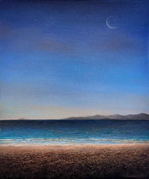 Adam Nudelman Waiting for Hesperus 30.5 x 25.3cm acrylic $4,750 f