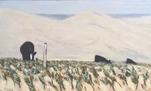 Philip Davey Cattle - Early Morning 20x33