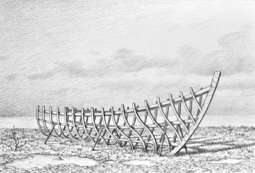 Adam Nudelman 6pm on the Seventh Day 192 x 268mm graphite and ink on rag paper 2024 (1)