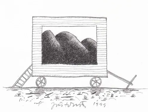 Jiri Tibor Novak Tibor’s Aphorism 8 Drawing pen and ink 12 x 9.5 cm $840 f