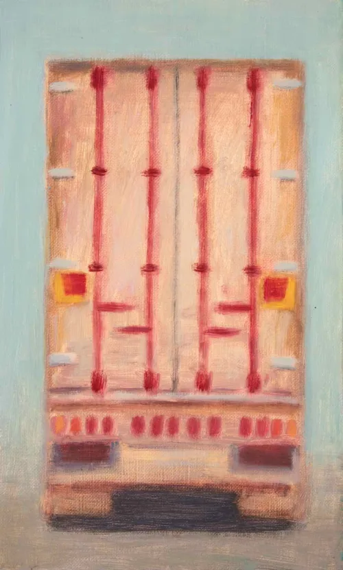 Jim Pavlidis Behind a Truck 51 x 31cm $2,300 f